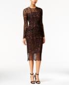 Rachel Rachel Roy Illusion Lace Floral-print Midi Dress