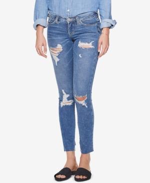 Silver Jeans Co. Landree Ripped Low-rise Jeggings