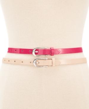 Style & Co. Patent 2 For 1 Belt