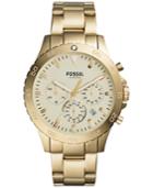 Fossil Men's Chronograph Crewmaster Gold-tone Stainless Steel Bracelet Watch 46mm Ch3061