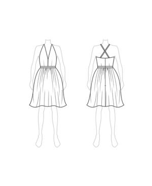 Customize: Switch To Knee Length Skirt - Fame And Partners V-neck Knee-length Dress