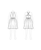 Customize: Switch To Knee Length Skirt - Fame And Partners V-neck Knee-length Dress