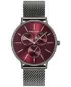 Kenneth Cole Men's Gunmetal-tone Stainless Steel Mesh Bracelet Watch 46mm Kc14946012