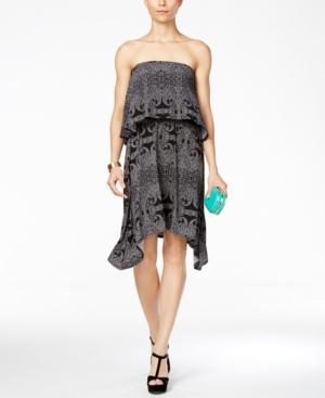 Bcbgeneration Strapless Printed Popover Dress