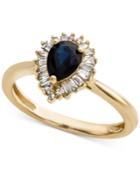 Sapphire (3/4 Ct. T.w.) & Diamond (1/4 Ct. T.w.) Ring In 14k Gold
