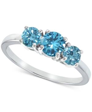 Giani Bernini Cubic Zirconia Three-stone Ring In Sterling Silver, Created For Macy's