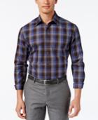 Tasso Elba Men's Plaid Long-sleeve Classic-fit Shirt, Only At Macy's
