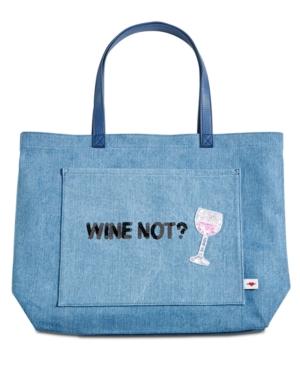 Bow & Drape Wine Not? Extra-large Tote