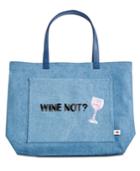 Bow & Drape Wine Not? Extra-large Tote