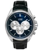 Boss Hugo Boss Watch, Men's Chronograph Black Leather Strap 47mm 1512882