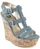G By Guess Hippo Platform Wedge Sandals Women's Shoes