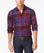 Alfani Long-sleeve Plaid Shirt, Only At Macy's