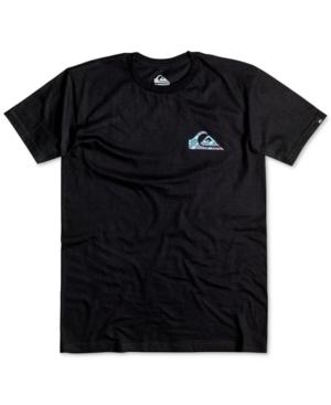 Quiksilver Men's Glitched Graphic-print Logo T-shirt