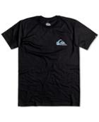 Quiksilver Men's Glitched Graphic-print Logo T-shirt