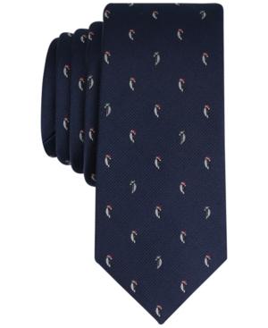 Bar Iii Men's Jolly Penguin Conversational Skinny Tie, Created For Macy's