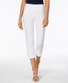 Jm Collection Embellished Pull-on Capri Pants, Created For Macy's