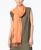 Eileen Fisher Embroidered Fringe Scarf