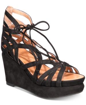 Gentle Souls By Kenneth Cole Women's Joy Platform Wedge Sandals Women's Shoes