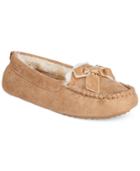 Charter Club Faux Fur Moccasin Slippers With Memory Foam, Only At Macy's