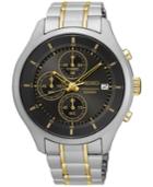 Seiko Men's Chronograph Special Value Two-tone Stainless Steel Bracelet Watch 43mm Sks543