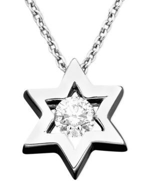 Effy Diamond Diamond Star Of David Pendant (1/5 Ct. T.w.) In 14k White Gold