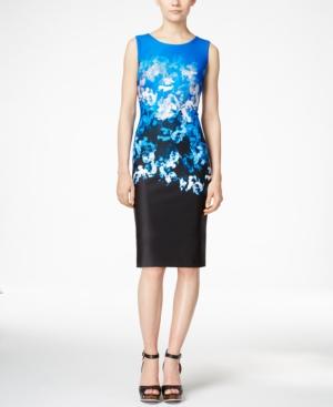 Tommy Hilfiger Printed Sleeveless Sheath Dress