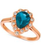 Le Vian London Blue Topaz (1-5/8 Ct. T.w.) & Diamond (1/4 Ct. T.w.) Ring In 14k Rose Gold