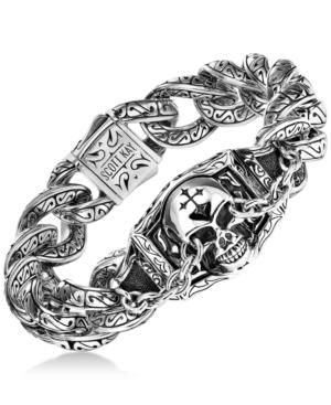 Scott Kay Men's Skull Link Bracelet In Sterling Silver