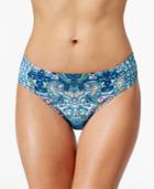 Kenneth Cole Reaction Printed Ruched-tab Bikini Bottom Women's Swimsuit