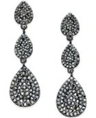 Inc International Concepts Pave Crystal Triple Drop Earrings, Only At Macy's