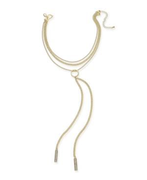 Thalia Sodi Gold-tone Triple-row Lariat Necklace, Only At Macy's