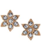 2028 Gold-tone Crystal Flower Stud Earrings, A Macy's Exclusive Style
