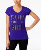 Ideology Run Like A Girl Graphic T-shirt, Only At Macy's