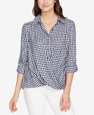 Vintage America Gingham Lace-contrast Shirt