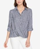 Vintage America Gingham Lace-contrast Shirt