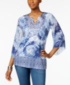 Jm Collection Sublimated-print Tunic, Created For Macy's
