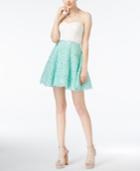 B Darlin Juniors' Embellished Rosette A-line Dress