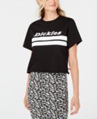 Dickies Cotton Stripe-logo Cropped T-shirt