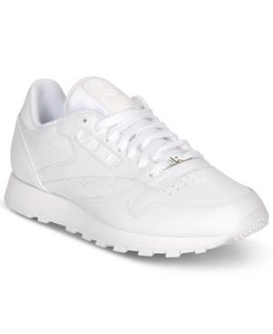 Reebok Men's Classic Leather Casual Sneakers From Finish Line