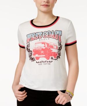 Rebellious One Juniors' West Coast Ringer T-shirt