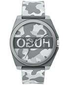 Hugo Unisex #play Gray Camo Rubber Strap Watch 40mm