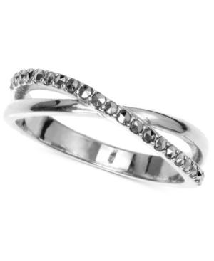 Judith Jack Sterling Silver Marcasite Crisscross Statement Ring
