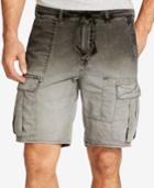 William Rast Men's Ombre Distressed Cargo Shorts