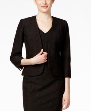 Kasper Jacquard Clasp-front Jacket