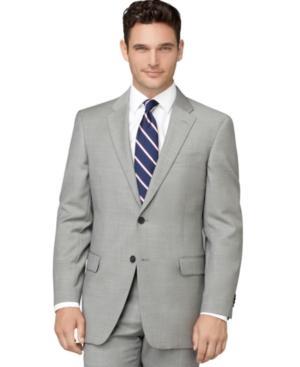 Tommy Hilfiger Jacket Grey Sharkskin Trim Fit