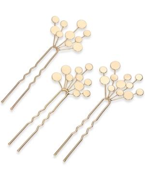 I.n.c. Gold-tone Multi-circle Hair Pins, Created For Macy's