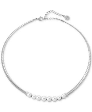 Majorica Stainless Steel Organic Pearl (6-7mm) Choker Necklace, 14 + 2 Extender