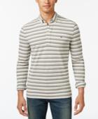 Tommy Hilfiger Men's Vanderbilt Striped Pique Long-sleeve Polo