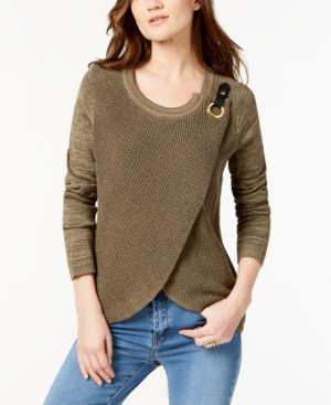 I.n.c. Surplice Sweater, Created For Macy's