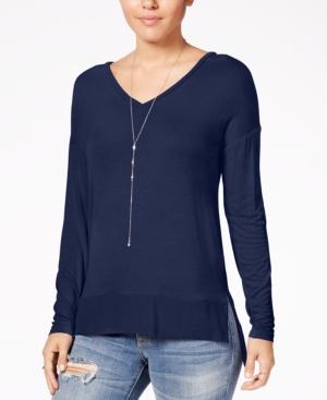 Hippie Rose Juniors' Cozy V-neck Top